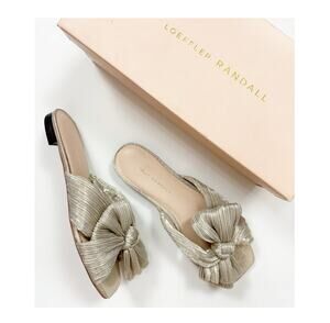 Loeffler Randall Daphne Pleated Bow Slides